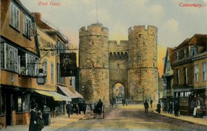 Batı Kapısı, Canterbury, 19. yüzyıl sonu - 20. yüzyıl başı. by Unbekannt