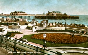 Batı İskelesi ve İtalyan Bahçeleri, Brighton, Sussex, 1928 by Unbekannt
