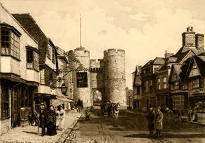 Westgate, Canterbury, 1898. by Unbekannt