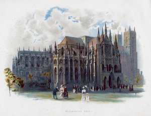 Westminster Abbey, Londra, 19. yüzyıl sonu by Unbekannt