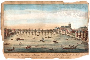 Westminster Köprüsü, Londra, 1753 by Unbekannt