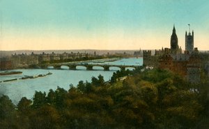 Westminster Köprüsü, Londra, c1910. by Unbekannt
