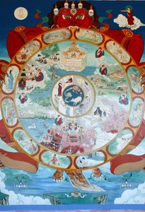 Samsara Çarkı. Bin Buda Tapınağı. Toulon sur Arroux Fransa by Unbekannt