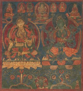 Beyaz Tara ve Yeşil Tara, 1450-1500. by Unbekannt
