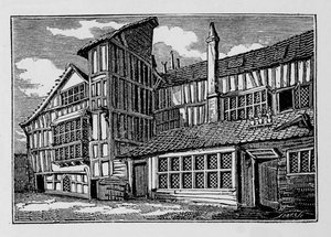 Whittingtons House, Swithins Passage, Moor Lane, Londra Şehri, 1823 1906 by Unbekannt
