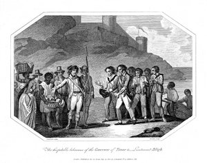 William Bligh, İngiliz deniz subayı Timor Valisi tarafından kabul edildi, 14 Haziran 1789 1802 by Unbekannt
