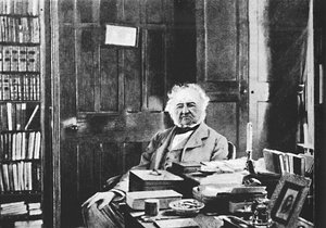 William Gladstone - Çalışma Masasında Oturan Büyük Yaşlı Adam, c1925 by Unbekannt