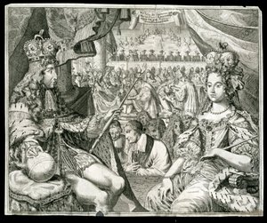 William III ve Mary II, Büyük Britanya ve İrlanda Kralı ve Kraliçesi, c1689 by Unbekannt