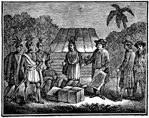 William Penn ve Yerli Amerikalılar, İngiliz Quaker kolonisti, 1830 by Unbekannt