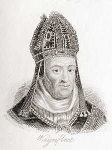 William Waynflete doğumlu William Patten, c. 1398 - 1486. by Unbekannt