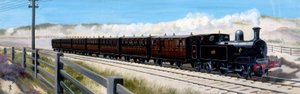 Birkenhead yolunda Wirral Demiryolu treni by Unbekannt