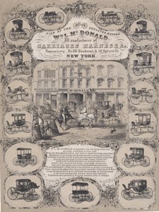 Wm. L. McDonald, Carriage Harness & Co. Deposu Üreticileri, No. 26 Beekman & 1..., 1852-86. by Unbekannt