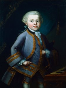 Wolfgang Amadeus Mozart, Avusturyalı besteci, 1761 by Unbekannt