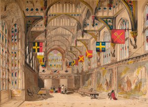 Wolseys Salonu, Hampton Mahkemesi, 1845 by Unbekannt