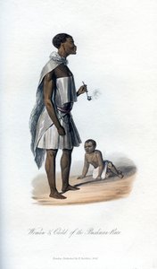 Bushman Irkının Kadını ve Çocuğu, 1848 by Unbekannt