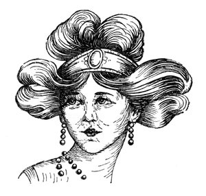 Kadın saç modeli, 1910 by Unbekannt