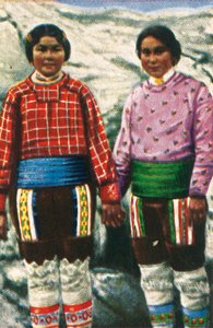 Genç Eskimo kadınları, Grönland, c1928. by Unbekannt