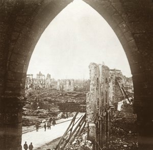 Ypres harabe, Flanders, Belçika, c1914-c1918 by Unbekannt