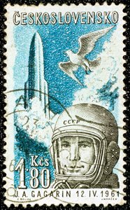 Yuri Gagarin, Sovyet Rus kozmonot, 1961 by Unbekannt