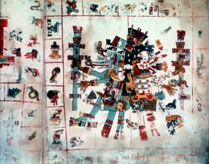 Codex Borgianus'tan zoomorfik form, Mixtec, Kolomb öncesi Meksika, c1400 by Unbekannt