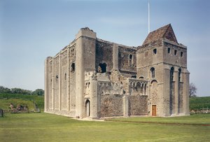 Kalenin dış görünümü, Castle Rising, Norfolk, inşa c.1138 by Unbekannt Unbekannt