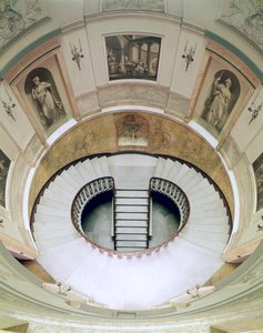 Ev Evi, 20 Portman Meydanı, Merdiven boşluğunun görünümü, yaklaşık 1776