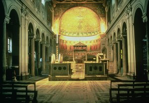 San Clemente Ana Sunağının İç Görünümü, Roma, İtalya by Unbekannt Unbekannt