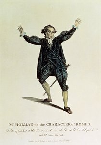 Bay Holman, Romeo Karakterinde, pub. 1784 by Unbekannt Unbekannt