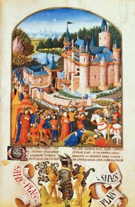 Ms 8266 f.281 Derval Şatosu Kuşatması, Pierre La Baud by Unbekannt Unbekannt