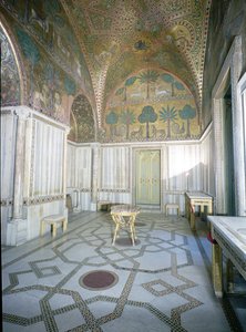 Arap ve Bizans ustaları tarafından Sala di Ruggero, Palazzo dei Normanni, Palermo, İtalya by Unbekannt Unbekannt