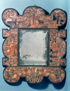 Hasır ayna çerçevesi, 1670-80