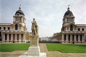 Sir Christopher Wren (1632-1723) Greenwich, Londra, İngiltere tarafından inşa edilen Eski Kraliyet Deniz Koleji by Unbekannt Unbekannt