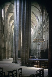İç görünümü, Durham Katedrali, inşa 1093-1289 by Unbekannt Unbekannt