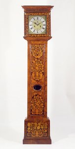 Ceviz panel kakmalı uzun kasalı saat, James Clowes (fl.1671-89) by Unbekannt Unbekannt