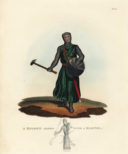 Martel ile silahlanmış bir şövalye by Unbekannter Künstler