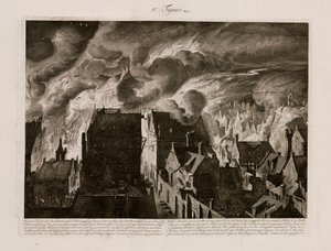 Büyük bir yangın, Amsterdam, Hollanda, 27 Temmuz 1679 by Unbekannt