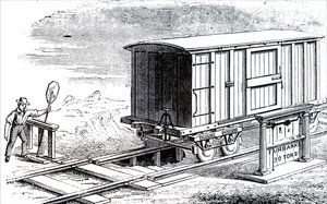 Bir platform tartı makinesi. by Unbekannt