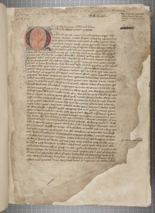 Marcus Tullius Cicero'nun felsefi eserlerinin, görünüşte 1471 tarihli romana baskısından alınmış, Archibald Whitelaw ve diğerlerinin elinde marjinallerle birlikte, üç elden bir transkript, c.1480 (parşömen üzerine mürekkep) by Unbekannt