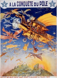 Georges Melies 1912 Sessiz filmi A la conquete du Pole filminin afişi by Unbekannt