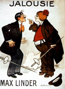 Film afişi Kıskançlık (Max ve kıskanç koca) MaxLinder ile Max Linder 1914 Sessiz film - Sessiz film by Unbekannt