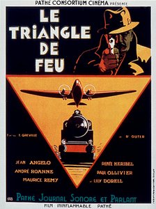 Edmond Greville tarafından Jean Angelo 1932 ile Ateş Üçgeni filminin afişi by Unbekannt