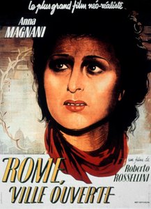 Affiche du filmi Roma açık şehri RobertoRossellini tarafından Aldo Fabrizi ve Anna Magnani ile 1944 by Unbekannt