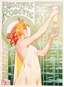 Absinthe Robette için reklam afişi by Unbekannter Künstler