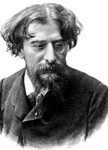Alphonse Daudet (1840-1897) Fransız romancı c. 1892 (gravür) by Unbekannter Künstler