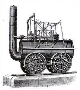 George Stephenson tarafından yaptığım bir motor Lokomotifi by Unbekannt