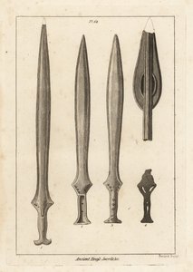 Antik pirinç kılıçlar by Unbekannt