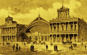 Berlin#39;deki Anhalt Tren İstasyonu, 1880 civarı by Unbekannter Künstler