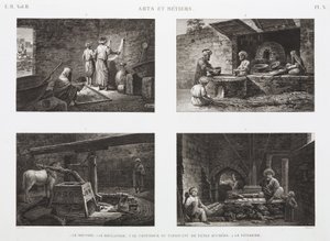 Fırın ve Şekerleme Fırıncılar ve tatlıcılar, Mısır, c 1798 by Unbekannt