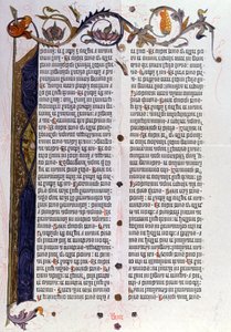 Gutenberg, Mainz'den İncil sayfası 36 satır by Unbekannter Künstler