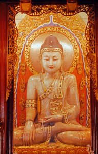 Şanghay'daki Jade Buddha manastırındaki Büyük Buda heykeli, Çin 1960'lar by Unbekannter Künstler